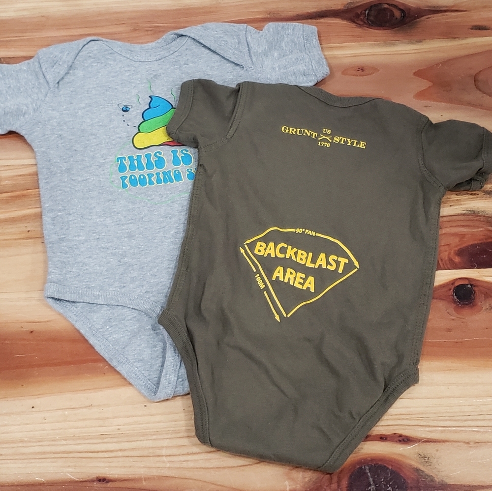 🦖Grunt Style Baby Graphic Onesie Bundle🦖